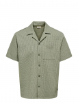 ONLY & SONS - Onskian Life Seersucker Strp Ss Shirt Vd - Vabaaja s&auml;rgid - XXL