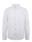 WOOD WOOD - Wwadrian Shirt 25444 - Mustriga s&auml;rgid - L
