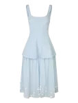 STINE GOYA - Embellished Crepe, Elevated Bustier Dress - P&otilde;lveni ja midi - L