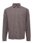 Garment Project - Relaxed Ls Shirt - Brown Check - Ruudulised s&auml;rgid - M