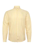 Lindbergh - Wide Striped Cotton/Linen Shirt L/S - Vabaaja s&auml;rgid - XL