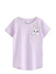 Lindex - Short Sleeved Top - L&uuml;hikeste varrukatega - 104