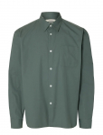 Selected - Slhrlxdexter Poplin Logo Ls Shirt - Vabaaja s&auml;rgid - M
