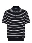 Polo Ralph Lauren - Striped Cotton Polo-Collar Sweater - L&uuml;hikeste varrukatega kootud polos&auml;rgid - L