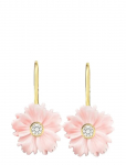 SN&Ouml; Of Sweden - Florette Pendant Ear G/Light Pink-Onesize - Rippuvad k&otilde;rvar&otilde;ngad - ONE SIZE