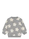 Chlo&eacute; - Girls Grey Floral Knit Sweater - Pulloverid - 6 M