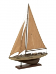 J-Line - Sailboat Wood Br M - Figuurid ja skulptuurid - H59CM