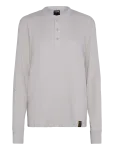 G-Star - Shrunken Slim Rib Henley L\S - Pikkade varrukatega kootud polos&auml;rgid - M