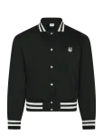Maison Kitsune - Teddy Blouson In Cotton With Grey Fox Head - Bomber-jakid - M