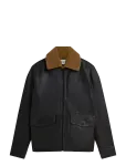 Scotch & Soda - Leather Sherpa Lined Jacket - Nahk - XXL