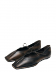ALOHAS - Sway Vintage Effect Brown Leather Ballet Flats - Baleriinad - 38