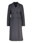 Gant - Tailored Striped Wool Blend Coat - Talvemantlid - M