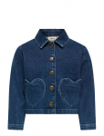 Kids Only - Kmgofelia Heart Jacket Dnm Tai - Teksa ja velvet - 122