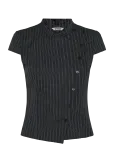 Weekday - Asymmetric Buttoned Top - L&uuml;hikeste varrukatega - 38