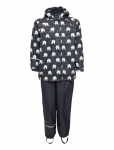 CeLaVi - Rainwear Set Elephant Aop - Pu - Vihmariiete komplektid - 116-122