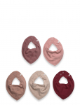 Pippi - Bandana Bib - Solid (5-Pack) - Pudip&otilde;lled - ONE SIZE
