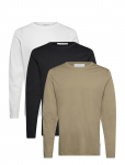 Lindbergh - 3-Pack Basic Tee L/S - Pikkade varrukatega - XXL