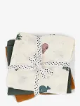 Done By Deer - Burp Cloth 3-Pack Gots Sea Friends Colour Mix - R&auml;tikud - 70X 70CM