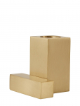 OYOY Living Design - Square Solid Brass Candleholder - K&uuml;&uuml;nlajalad - 5X5X5CM x 5