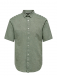 ONLY & SONS - Onscaiden Life Ss Solid Linen Blend Noos - L&uuml;hikeste varrukatega - XXL