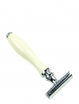 Parker - Parker 111W - White Resin Handle 3 Piece Safety Razor - Pardlid - ONE SIZE