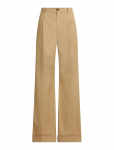 Lauren Ralph Lauren - Pleated Cotton Twill Wide-Leg Pant - Chino-p&uuml;ksid - 42