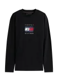 Tommy Hilfiger - Linear Flag Graphic Ls Tee - Pikkade varrukatega - M