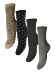 Pieces - Pcsebby Glitter Long 4-Pack Mix Noos Bc - Tavalised sokid - ONE SIZE
