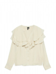 Vero Moda - Vmlizzi Ls Flounce Top Wvn Ga - Pikkade varrukatega - L
