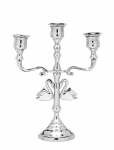 Anna + Nina - Argent Swans Candle Holder - K&uuml;&uuml;nlajalad - H8.5CM