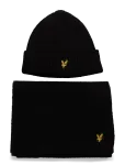 Lyle & Scott - Brushed Scarf And Beanie Set - Kootud m&uuml;tsid - ONE SIZE