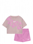 Nike - Ks-Knit Short Set - Komplektid l&uuml;hikeste varrukatega T-s&auml;rgiga - 116/122
