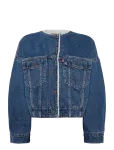 Levi's&reg; - Collarless Crop Sherpa Trucker - L&uuml;hikesed teksap&uuml;ksid - L