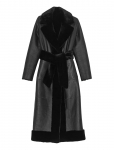 REMAIN Birger Christensen - Belted Soft Shearling Coat - Nahk - 36