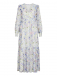 Vila - Viroman V-Neck L/S Ankle Dress/Dc/Ka - Maksikleidid - 42
