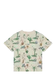 En Fant - T-Shirt Ss Slub Aop - L&uuml;hikeste varrukatega - 104