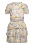 Vero Moda Girl - Vmsmilla Ss Short Layer Dress Wvn Girl - L&uuml;hikeste varrukatega vabaajakleidid - 146