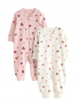 Lindex - 2-Pack Pyjamas With Allover Print - Pidžaama kombinesoonid - 68