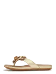 FitFlop - Gracie Flower Leather Flip-Flops - Pl&auml;tud - 36