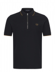 Fred Perry - Crepe Pique Polo Shirt - L&uuml;hikeste varrukatega - S