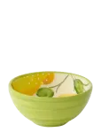 J-Line - Bowl Lemon Ceramic Yell/Grn S - Puuviljakausid - &Oslash; 14 CM