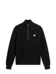 Calvin Klein Jeans - Ls Clsc Cttn Wfle Hzip Swtr 9Gg - Poolpika lukuga džemprid - XS