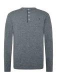 Superdry - Mini Slub Waffle Ls Grandad - Pikkade varrukatega - XL