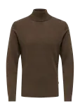 ONLY & SONS - Onsloui Reg 12 Mel Roll Knit Noos - K&otilde;rge kaelusega - L