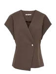 ONLY - Onlyasmine S/S Asymmetric Shirt Tlr - L&uuml;hikeste varrukatega - 34