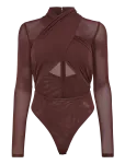 Bardot - Aliyah Wrap Bodysuit - Pikkade varrukatega - 42