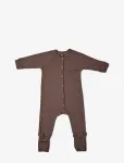 Smallstuff - Night Suit, Rose Brown Drop Needle, Merino Wool - Pidžaama kombinesoonid - 80