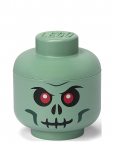LEGO STORAGE - Lego Storage Head (Small) - Green Skeleton - Hoiukarbid - S