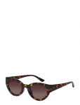 Pilgrim - Juna Cat-Eye Sunglasses Tortoise Brown - Kassisilma p&auml;ikeseprillid - ONE SIZE