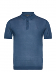 J. Lindeberg - Ridge Lyocell Silk Polo - L&uuml;hikeste varrukatega kootud polos&auml;rgid - M